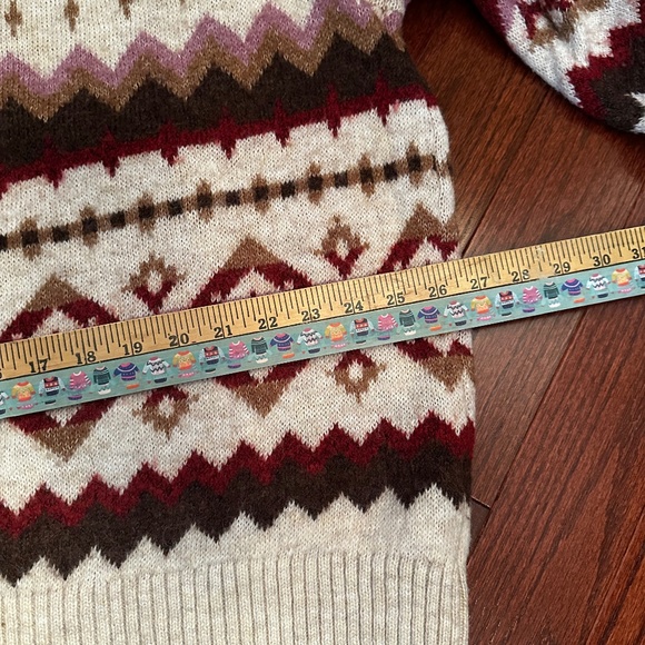 Old Navy XL Fair Isle Oversized Crew Neck Sweater - Picture 6 of 9